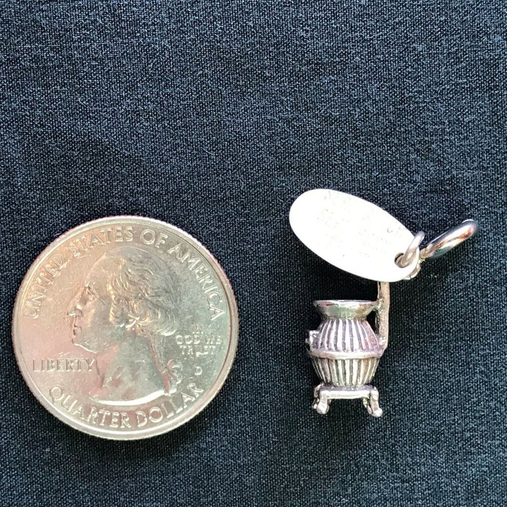 Seal Gulch Seal Rock Oregon OR Charm Vtg Sterling Silver Pendant Clasps